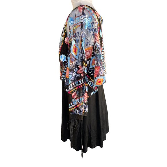 Raozoli Colorful Embroidery Blouse Tunic Women Size Large - Picture 6 of 10